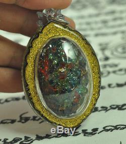 The Best LEKLAI King Phaya Kod Phee Kaew Thai Buddha Jewel Natural Magic Amulet