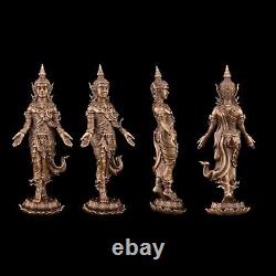 The Decent of Lord Buddha from Tavatimsa Heaven Bronze Thai Amulet Pendant