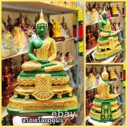 The Emerald Buddha Statue in Rainy Season Costume Thai Amulet 25 cm high