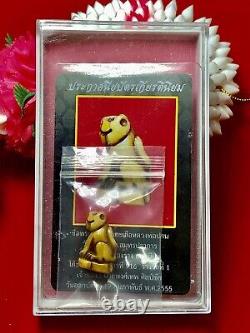 Tiger LP Parn Certificate Card Thai Amulet Buddha Charm Power Protection K602
