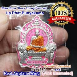 Tiger Thai Amulet Phra LP PHAT No. 80 AIRPLANE WING COIN Talisman Buddha Thailand