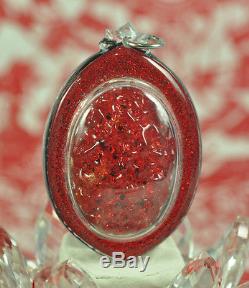 Top Best LEKLAI King Phaya Kod Phee RED Kaew crystal Thai Buddha Natural Amulet