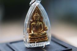 Tori Burch Blue Leather Lamb skin Bag Satchel With Thai Buddha Amulets Hanuman