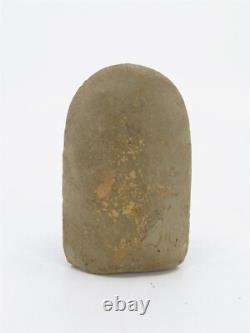 Trio of Buddhas Phra Kong Thai Amulet Figure, Bronze Head & Carved White Stone