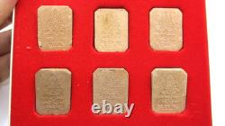 VTG Thai Buddha LP Pan Sacred Powder Amulet Set Original Box Hanuman Garuda 1996