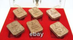 VTG Thai Buddha LP Pan Sacred Powder Amulet Set Original Box Hanuman Garuda 1996