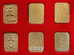 VTG Thai Buddha LP Pan Sacred Powder Amulet Set Original Box Hanuman Garuda 1996