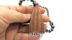 Vintage Brass Phra Kring Wooden Bell Buddha 1936 Rare Sacred Thai Amulet Pendant