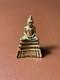 Vintage Bronze Thai Amulet 2 Seated Buddha in Meditation Mudra