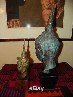 Vintage Bronze Thai Buddha Goddess Dancer Sculptures