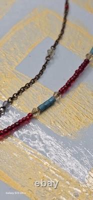 Vintage Buddha Pedant Buddhist Metal Amulet Beaded Necklaces Beautiful Used