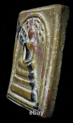 Vintage Buddha Phra Somdej Prok Pho LP Khom Sacred Buddhist Amulet Rare 1957