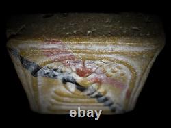 Vintage Buddha Phra Somdej Prok Pho LP Khom Sacred Buddhist Amulet Rare 1957