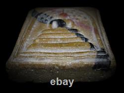 Vintage Buddha Phra Somdej Prok Pho LP Khom Sacred Buddhist Amulet Rare 1957