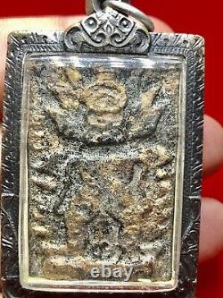 Vintage Giant Wessuwan B. E. 2479 Ajarn Tiw Thai Buddha Amulet Pendant Cham K399