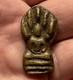 Vintage Thai Bronze Phra Pidta Amulet Boran Style Buddha Pendant