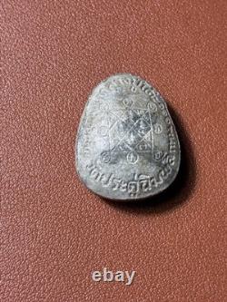 Vintage Thai Buddha Amulet Phra Pidta Closed Eyes Blessed Talisman