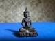 Vintage Thai Khmer Style Crowned Buddha Small Statuette Samrit Phol