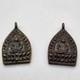 Vintage Thai Phra Chao Sua Buddha Amulets 2 Piece Lot