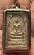 Vintage Thai Somdej Buddha Amulet Sacred Powder Relief Pendant in Case