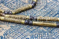 Yant Takrut Lp Derm Necklace Thai Buddha Amulet Protection Pendant Old Rare