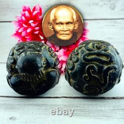 Yantra Buddha Statue Jindamani Boon Pidta Close Eye Protection Thai Amulet 17974